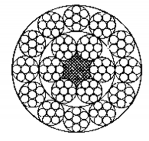 多層股鋼絲繩18×7+FC