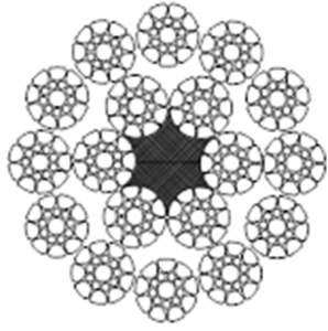壓實股鋼絲繩18×K19S-FC