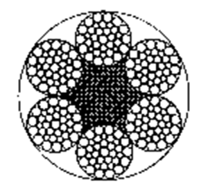 粗直徑鋼絲繩6×36WS+FC