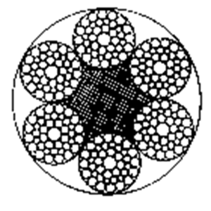 粗直徑鋼絲繩6×41WS+FC