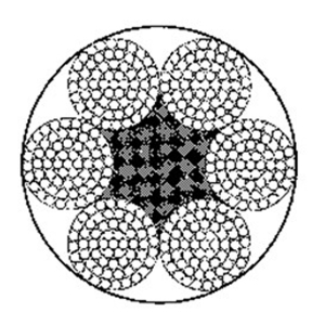 點接觸鋼絲繩6×61+FC