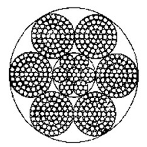 點接觸鋼絲繩6×61+IWRC