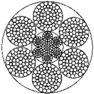 粗直徑鋼絲繩6×65FNS+IWRC