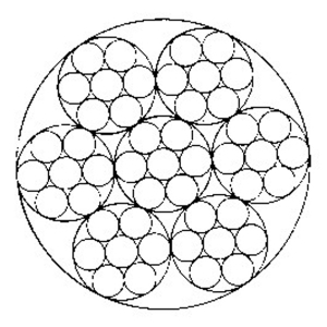 線接觸鋼絲繩6×7+IWS