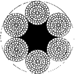 粗直徑鋼絲繩6×111SWSNS+FC