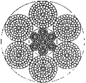 粗直徑鋼絲繩6×111SWSNS+IWRC