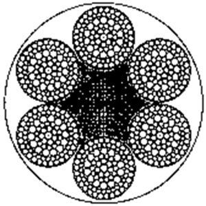 粗直徑鋼絲繩6×103FSNS+FC