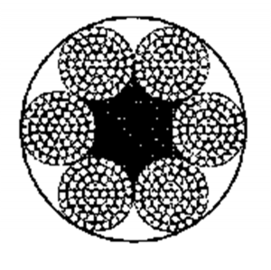 粗直徑鋼絲繩6×61+FC
