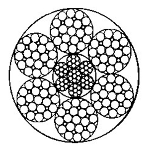 線接觸鋼絲繩6×25Fi+IWRC