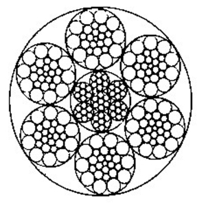 線接觸鋼絲繩6×26WS+IWRC