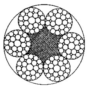 線接觸鋼絲繩6×29Fi+FC