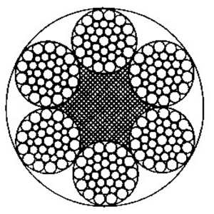 線接觸鋼絲繩6×36WS+FC