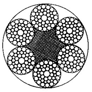 線接觸鋼絲繩6×41WS+FC