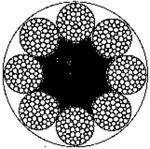 粗直徑鋼絲繩8×61FWS+FC
