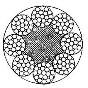 線接觸鋼絲繩8×25Fi+FC