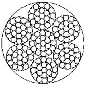 操縱用鋼絲繩6×19-WSC